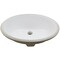 Novatto Oval Undermount White Porcleain Sink with Overflow, 19.5" x 16" NP-U191307 - alternate 1